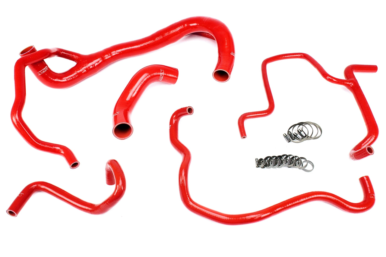 HPS Performance Hps Silicone Radiator And Heater Coolant Hose Kit 57 1675 Red Red - 57-1675-RED