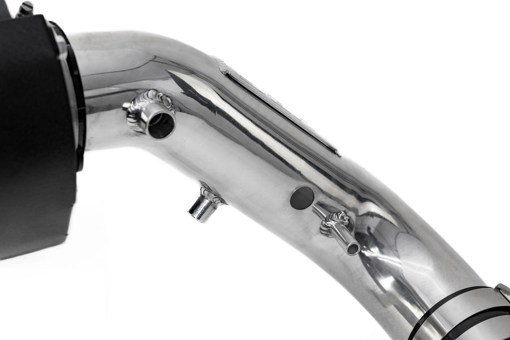 HPS Performance Air Intake Kit With Heat Shield 827-724P Polished - 827-724P