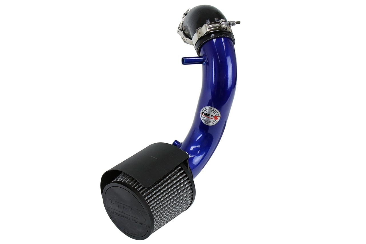 HPS Performance Air Intake Kit With Heat Shield 827-301BL Blue - 827-301BL