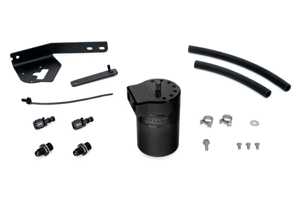 HPS Performance Oil Catch Can Kit 860-031WB Black - 860-031WB