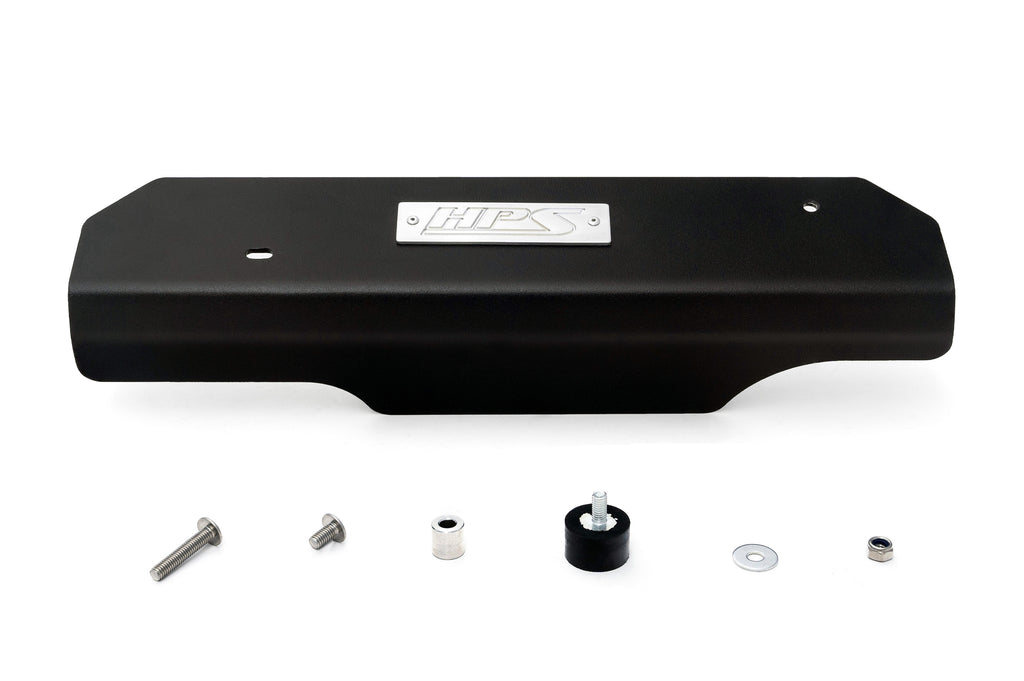 HPS Performance Hps Aluminum Belt Cover 71 102 Wb, Black - 71-102WB