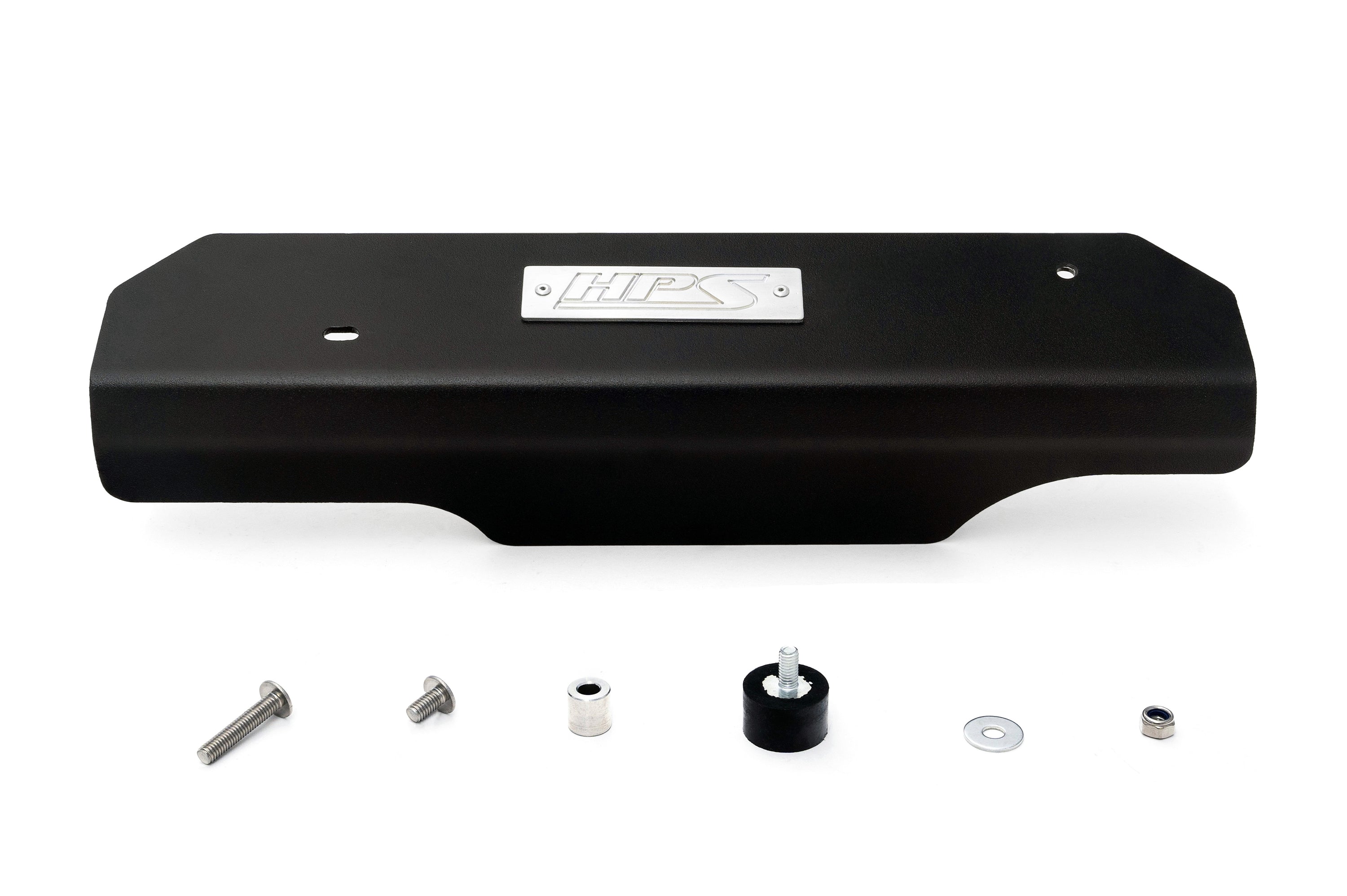 HPS Performance Hps Aluminum Belt Cover 71 102 Wb, Black - 71-102WB