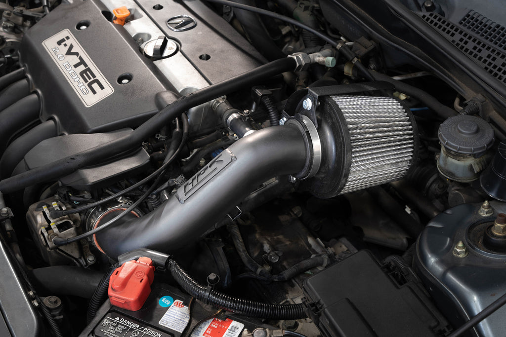 HPS Performance Air Intake Kit With Heat Shield 827-724WB Black - 827-724WB