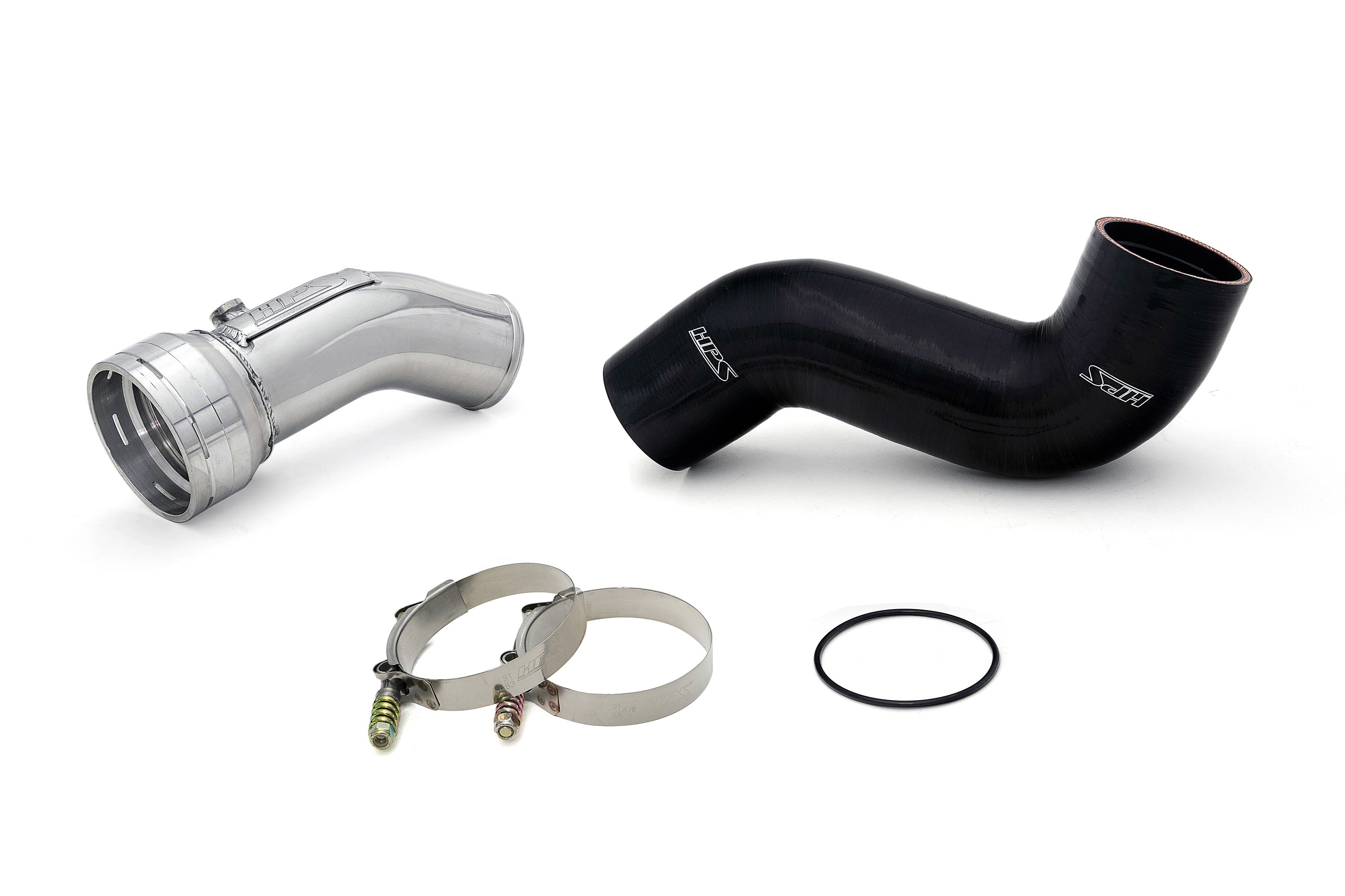 HPS Performance Cold Side Charge Pipe Kit 17-154P Polished - 17-154P