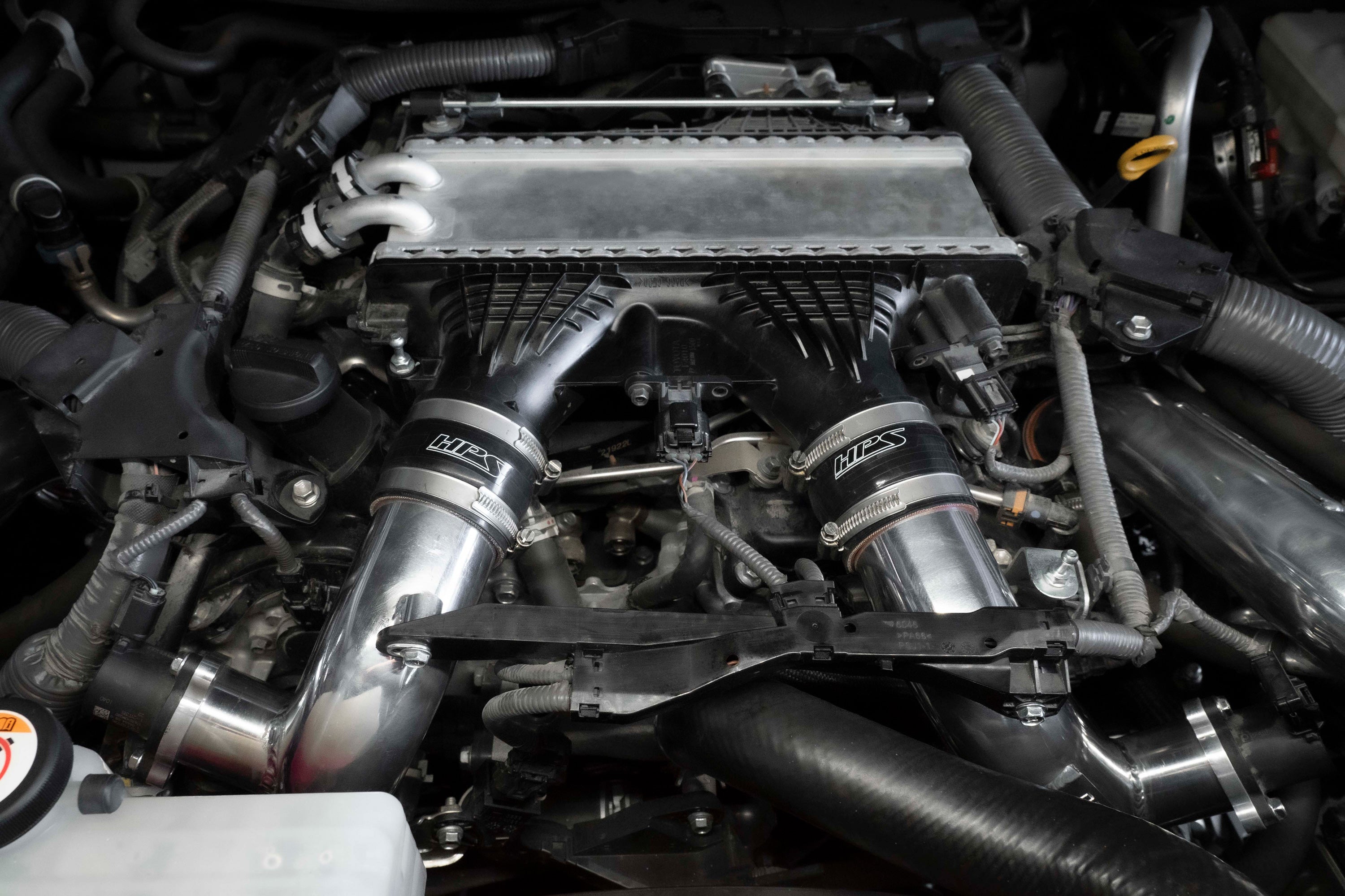 HPS Performance Hot Side Charge Pipe Kit 17-148WB Black - 17-148WB