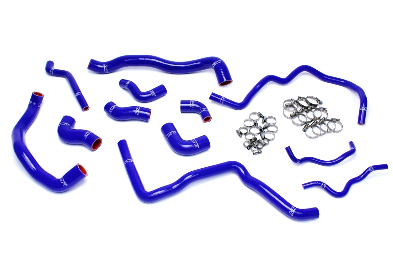 HPS Performance Hps Silicone Radiator And Ancillary Coolant Hose Kit 57 1476 Blue Blue - 57-1476-BLUE