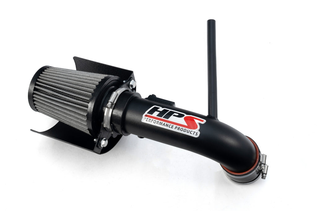 HPS Performance Air Intake Kit With Heat Shield 827-784WB Black - 827-784WB