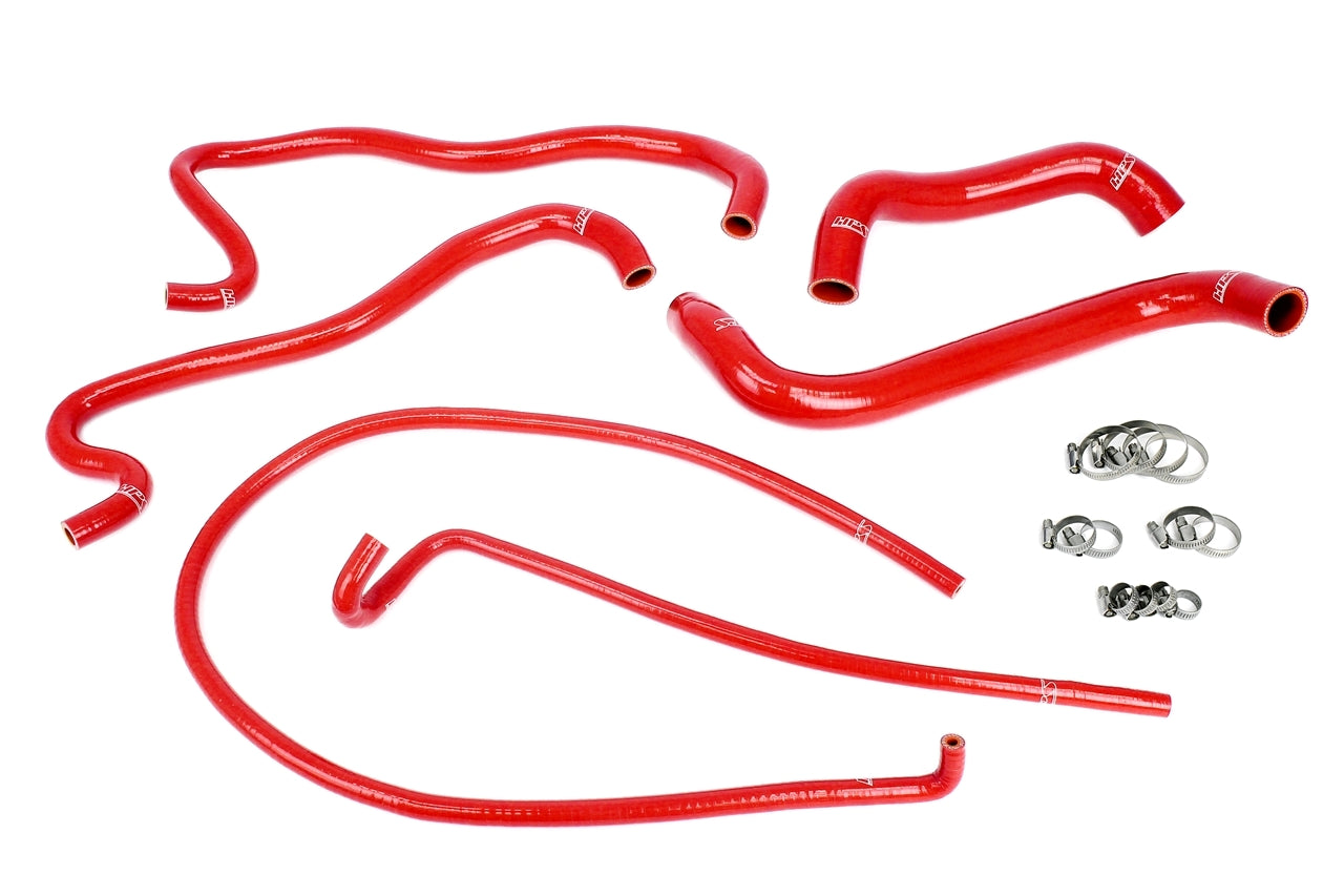 HPS Performance Hps Silicone Radiator And Heater Coolant Hose Kit 57 1861 Red Red - 57-1861-RED