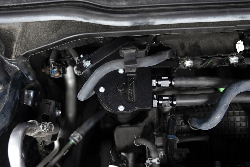 HPS Performance Oil Catch Can Kit 860-031WB Black - 860-031WB