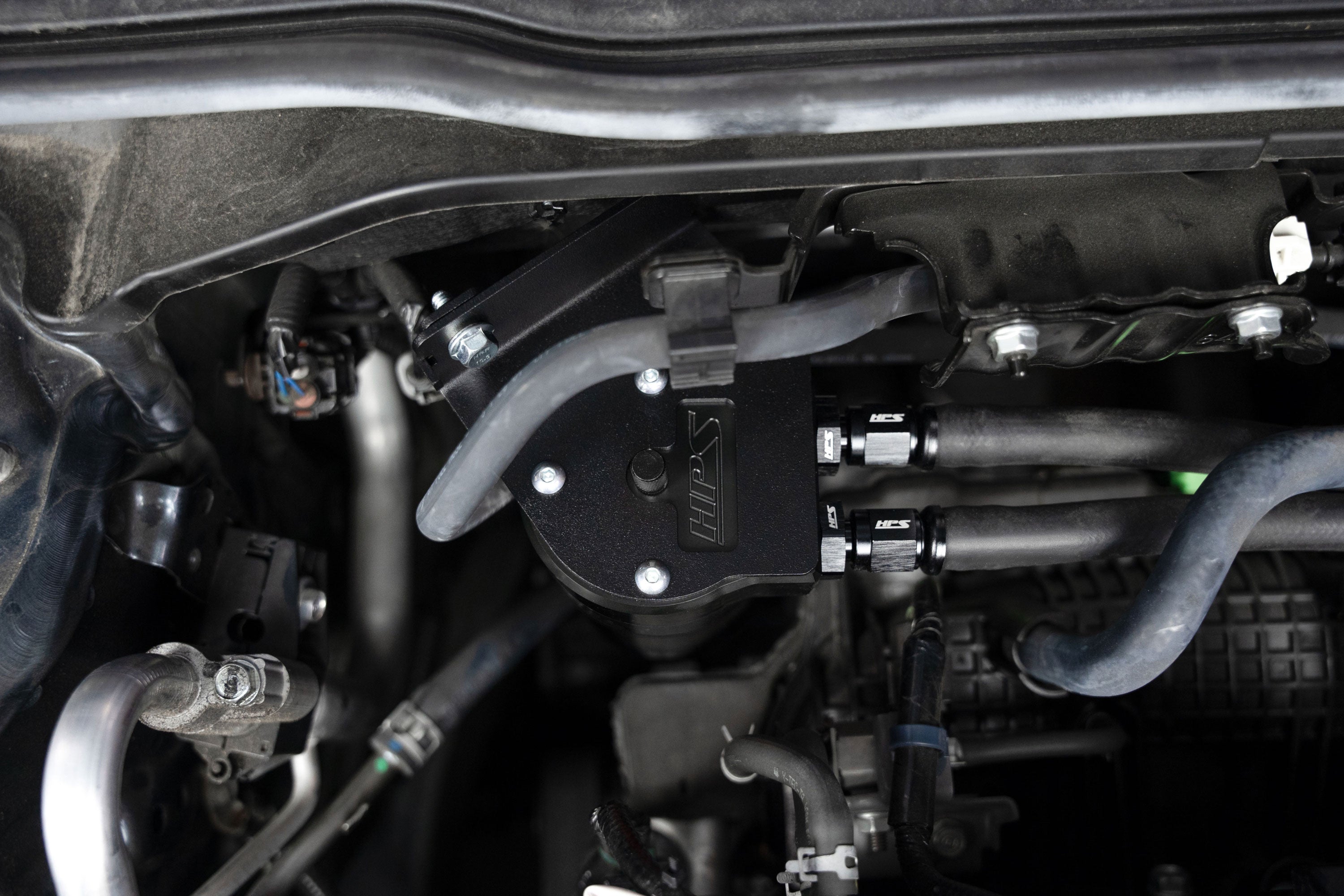 HPS Performance Oil Catch Can Kit 860-031WB Black - 860-031WB