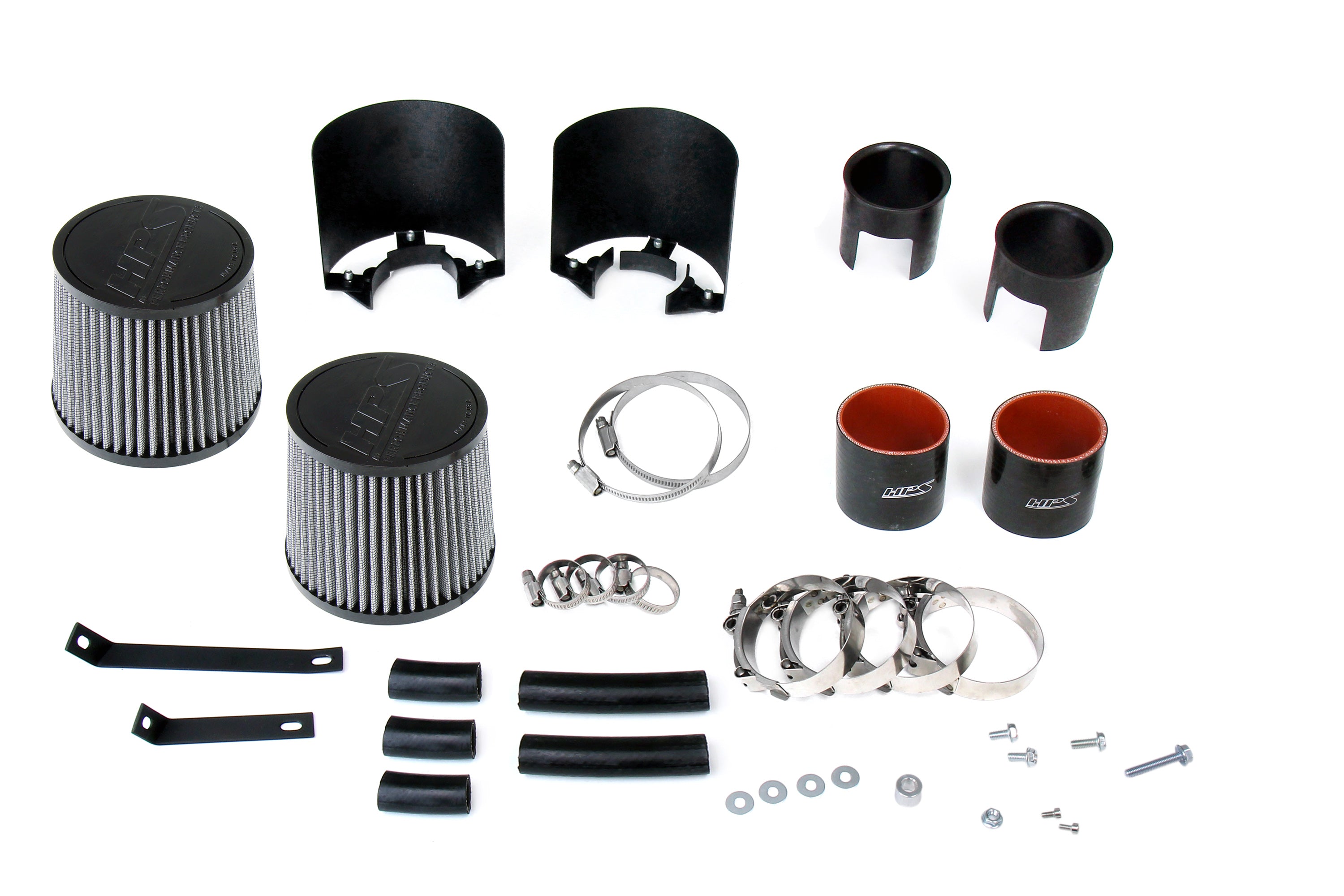 HPS Performance Air Intake Kit With Heat Shield 827-706BL Blue - 827-706BL