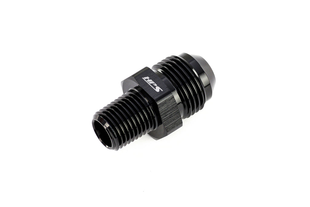 HPS Performance AN Flare -8 to 1/2 NPT Straight Adapter AN8167