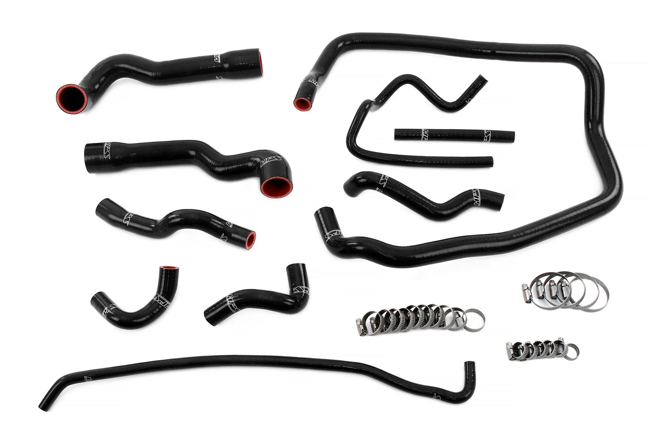 HPS Performance Hps Silicone Radiator, Heater, Throttle Body, And Expansion Tank Coolant Hose Kit 57 2088 Blk Black - 57-2088-BLK