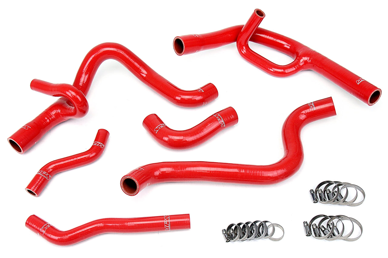 HPS Performance Hps Silicone Radiator Coolant Hose Kit 57 1300 Red Red - 57-1300-RED