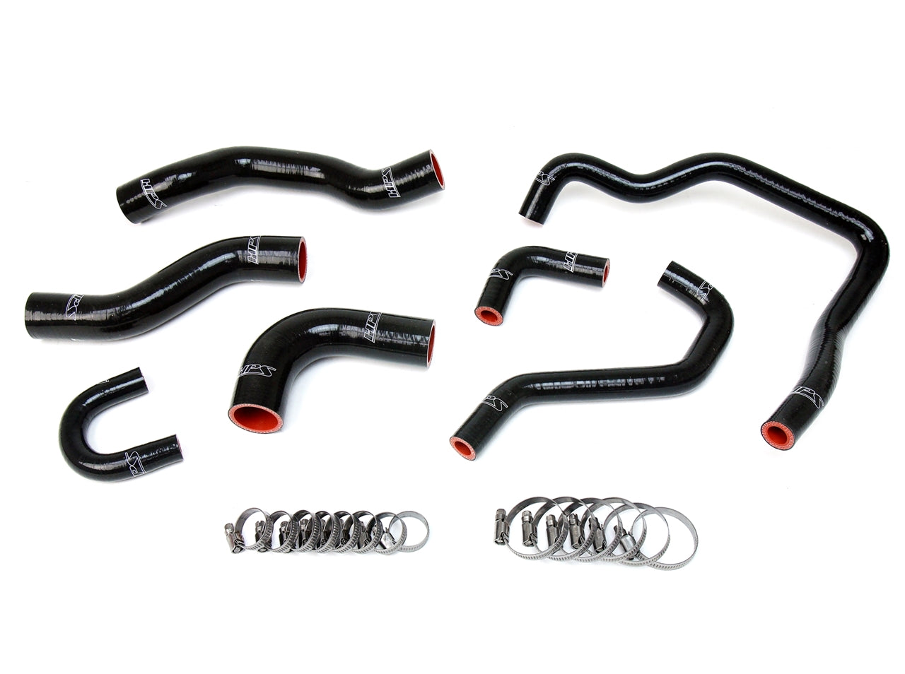 HPS Performance Hps Silicone Radiator And Heater Coolant Hose Kit 57 1478 Blk Black - 57-1478-BLK