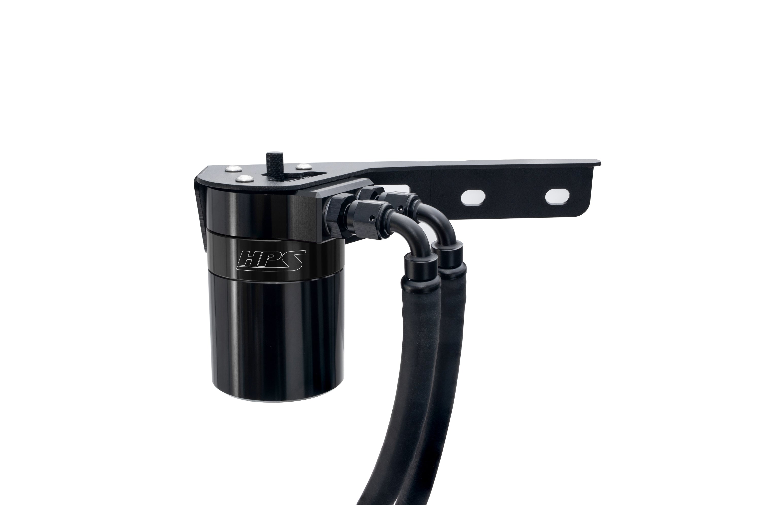 HPS Performance Oil Catch Can Kit 860-015 Black - 860-015WB