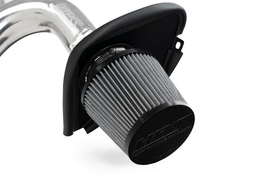 HPS Performance Air Intake Kit With Heat Shield 827-738R Red - 827-738R
