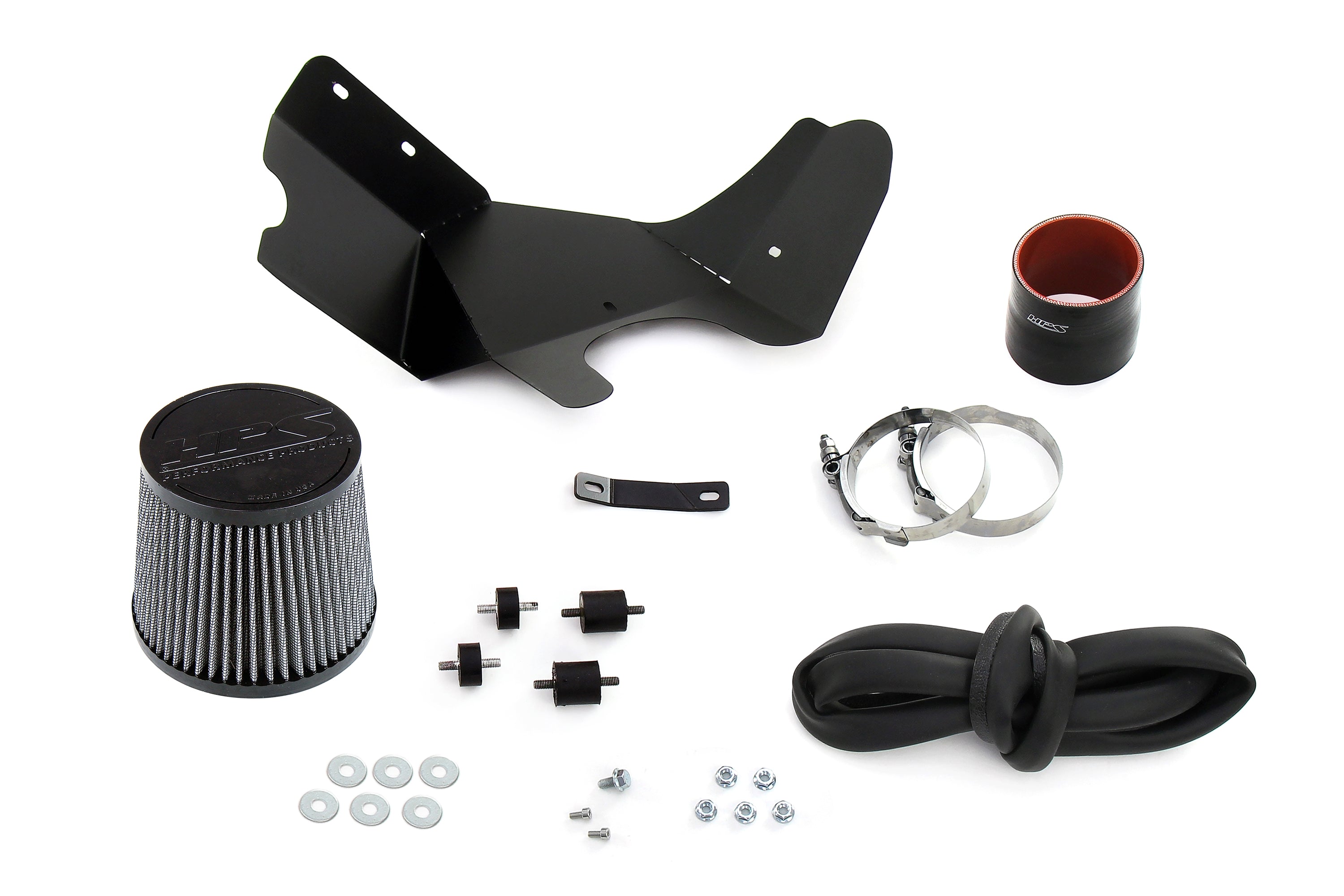 HPS Performance Air Intake Kit With Heat Shield 827-720BL Blue - 827-720BL