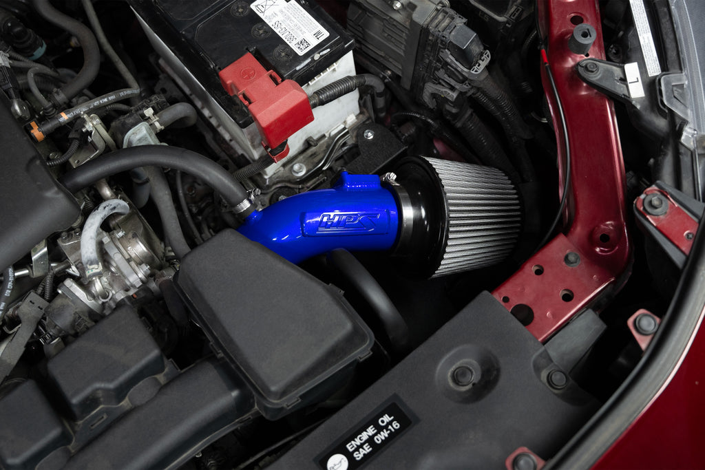 HPS Performance Air Intake Kit With Heat Shield 827-798BL Blue - 827-798BL