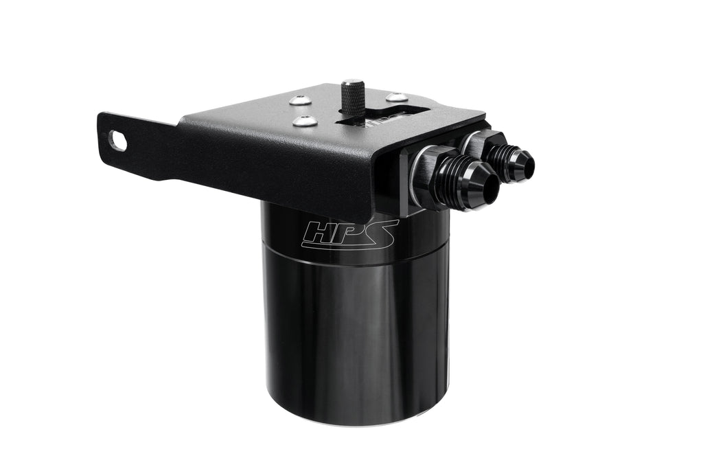 HPS Performance Oil Catch Can Kit 860-033WB Black - 860-033WB