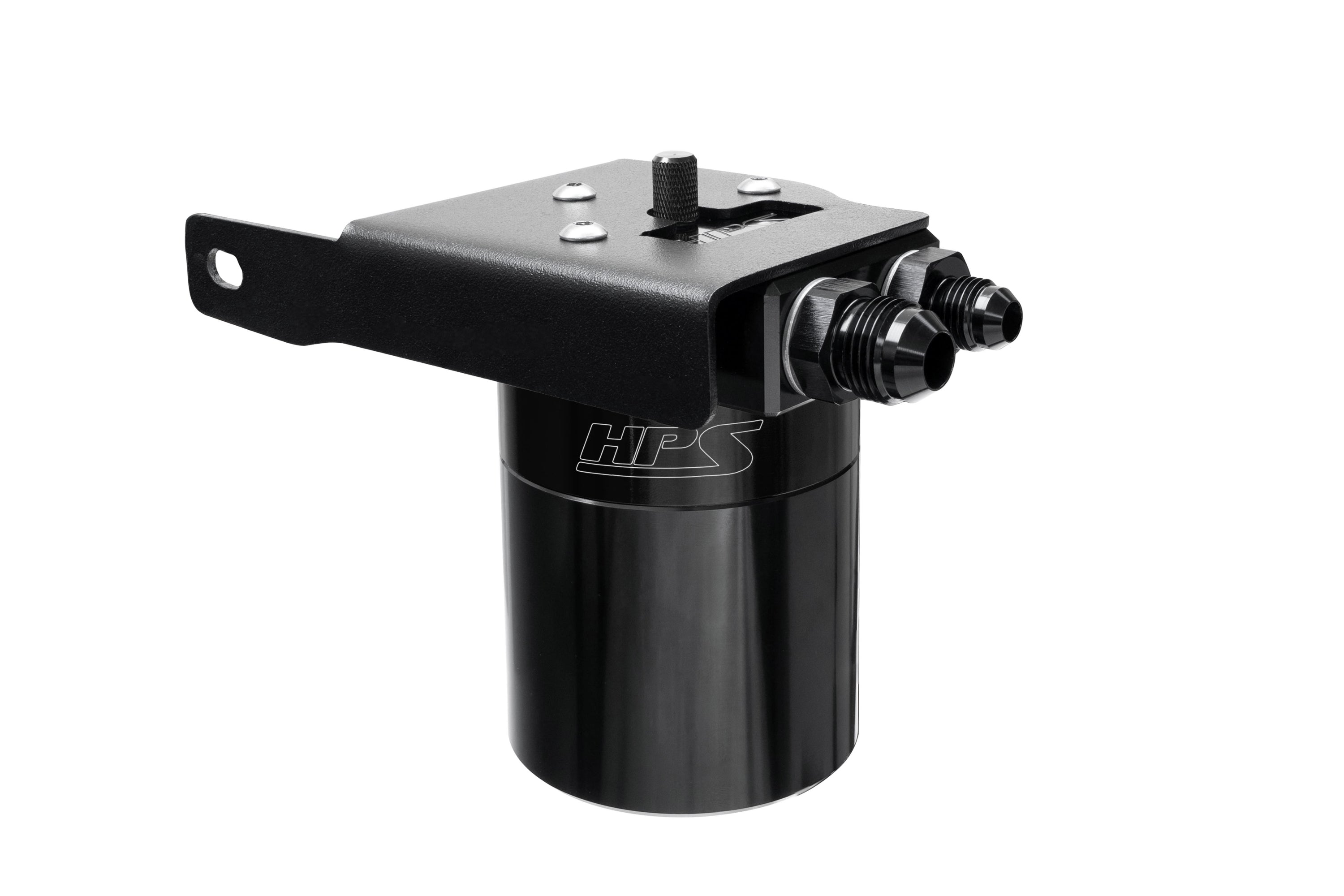 HPS Performance Oil Catch Can Kit 860-033WB Black - 860-033WB