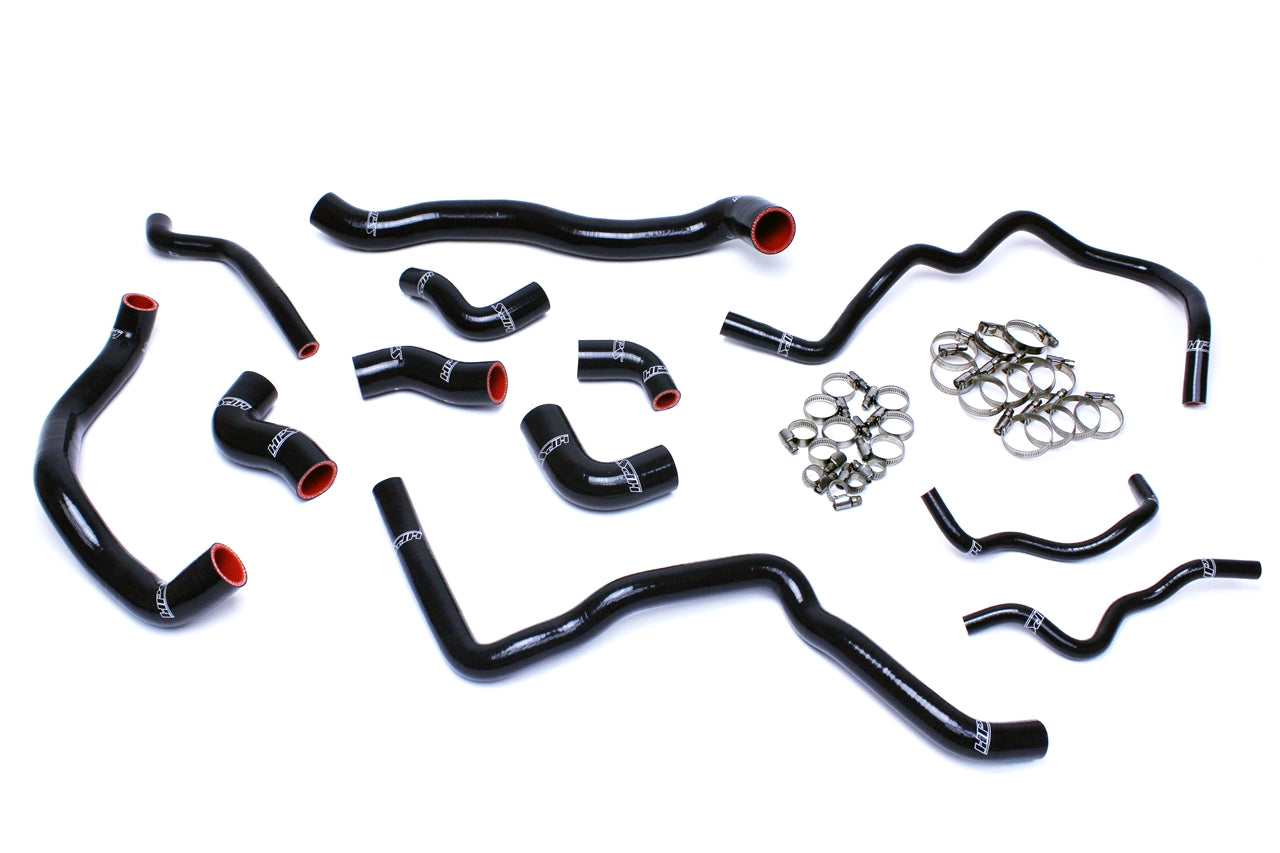 HPS Performance Hps Silicone Radiator And Ancillary Coolant Hose Kit 57 1476 Blk Black - 57-1476-BLK