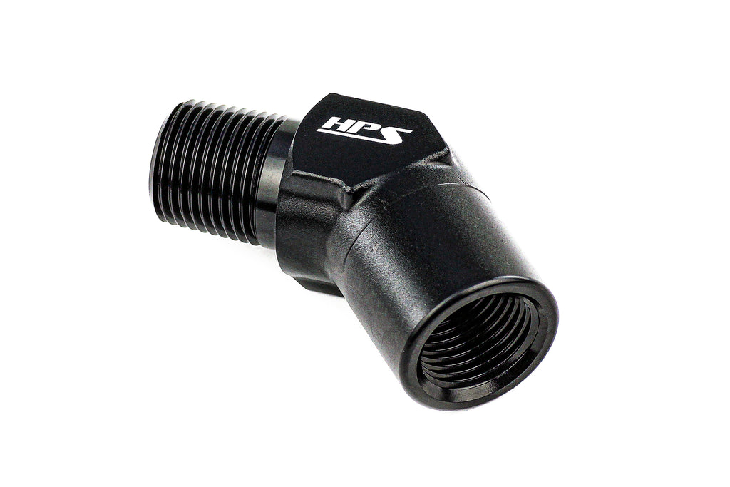 HPS Performance 90 Degree Male to Female 1/4 NPT Adapter AN915-02