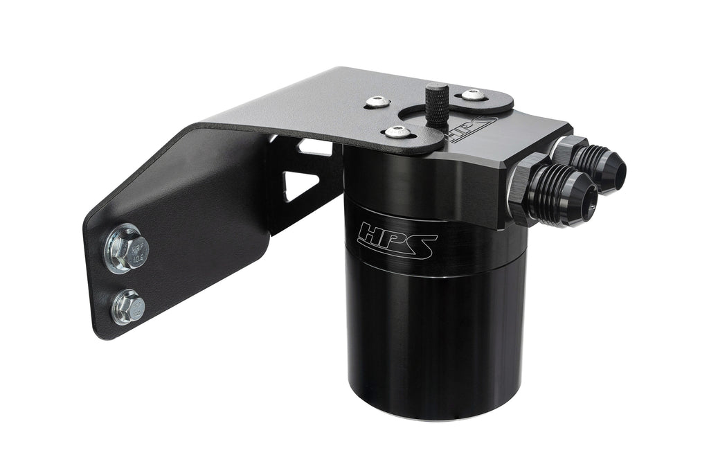 HPS Performance Oil Catch Can Kit 860-004WB, Black - 860-004WB