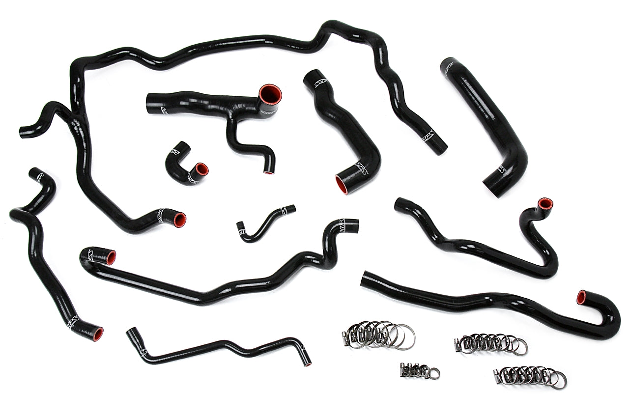 HPS Performance Hps Silicone Radiator And Heater Coolant Hose Kit 57 1552 Blk Black - 57-1552-BLK
