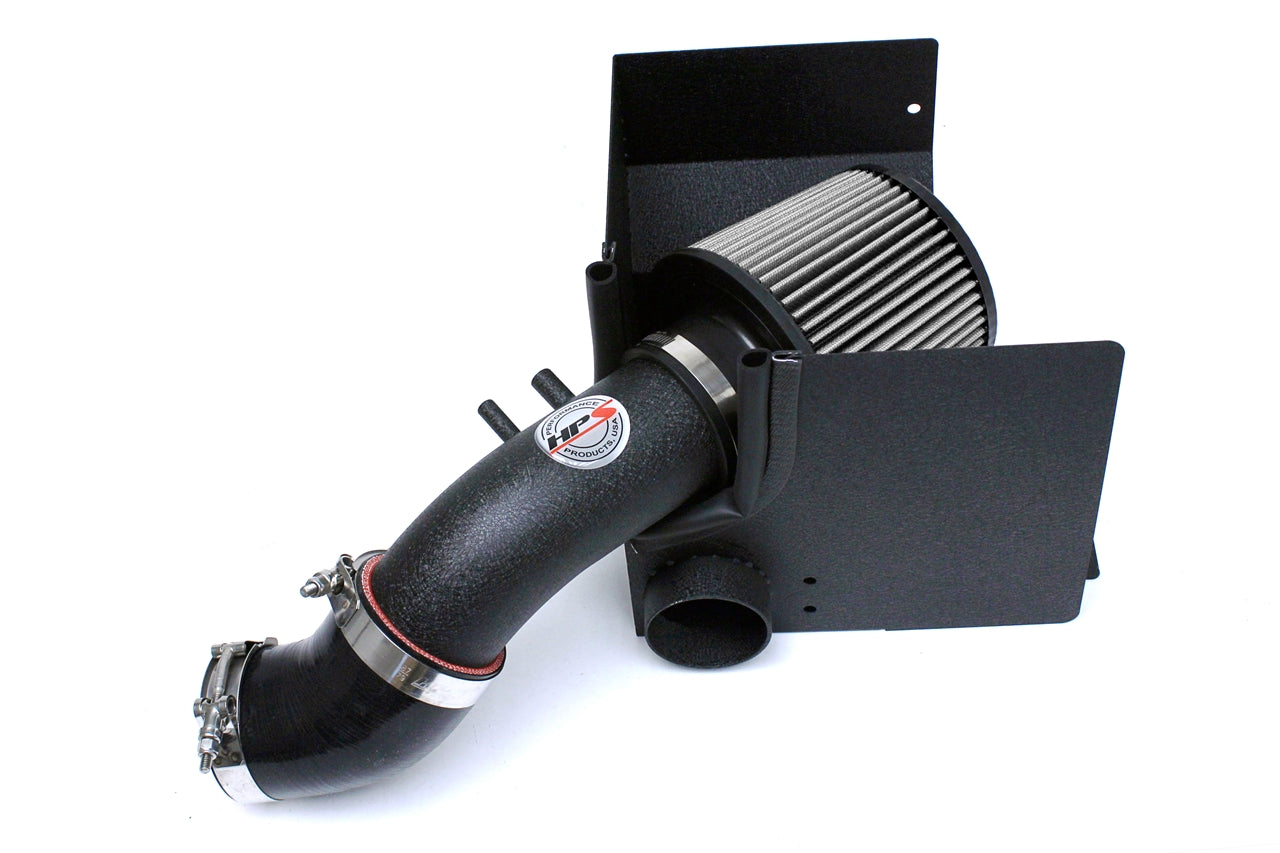 HPS Performance Air Intake Kit With Heat Shield 827-552WB Black - 827-552WB
