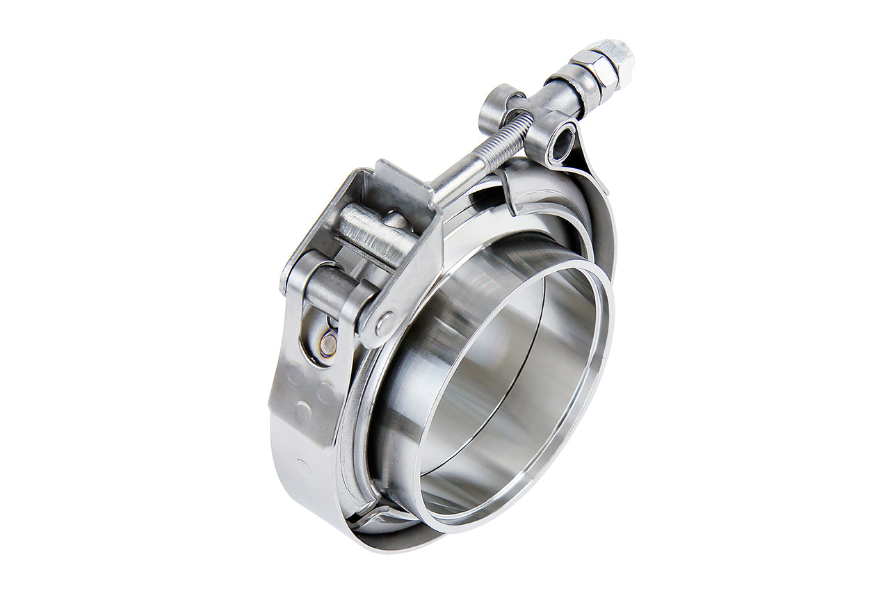 HPS Performance Hps Stainless Steel V Band Clamp Kit With Stainless Steel Flanges For 3 1/2" Od Tubing Vckit Ss 350 - VCKIT-SS-350