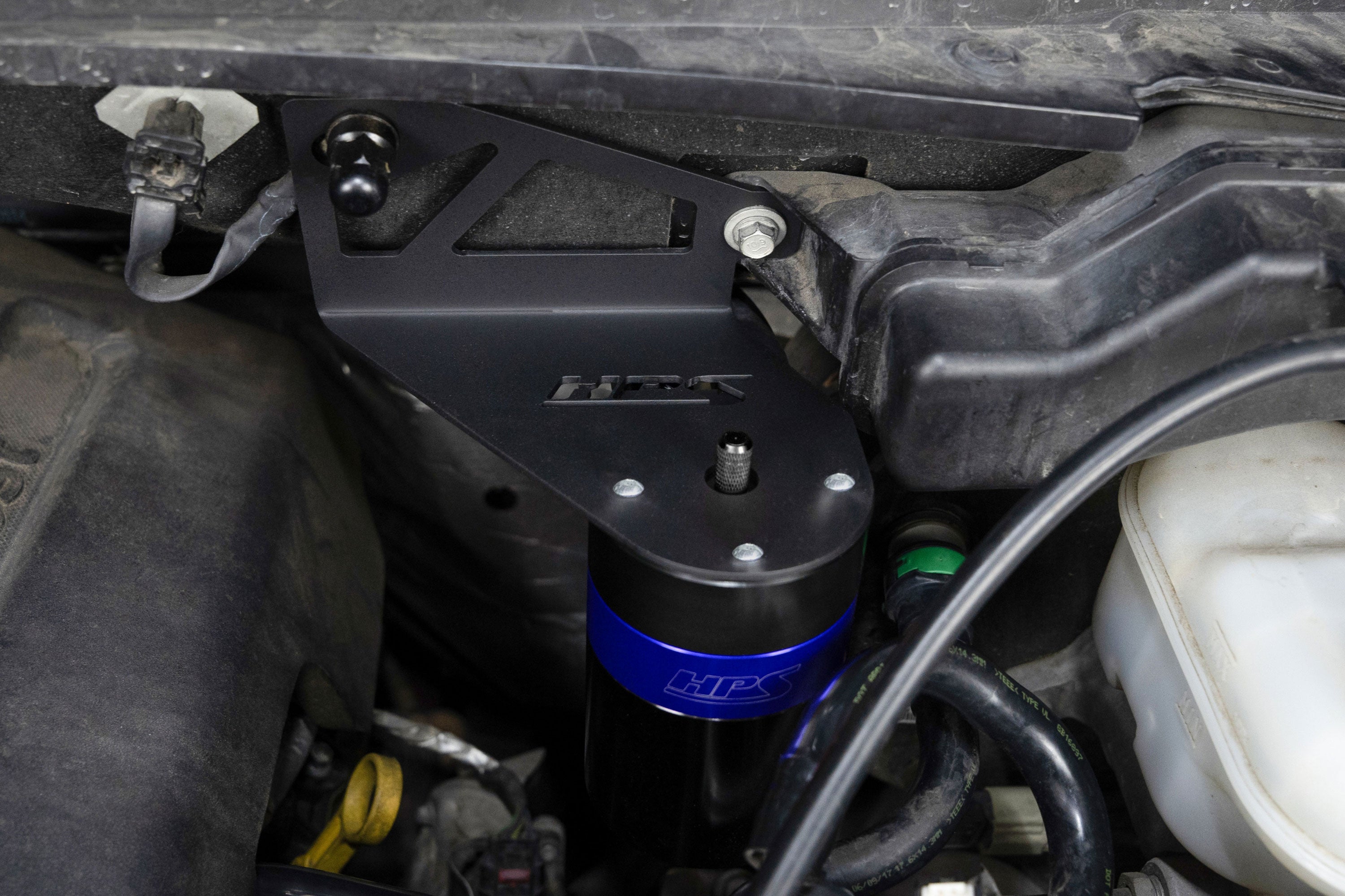HPS Performance Oil Catch Can Kit 860-028BL Blue - 860-028BL