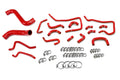 HPS Performance Hps Silicone Radiator, Heater, And Ancillary Coolant Hose Kit 57 1813 Red Red - 57-1813-RED