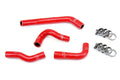 HPS Performance Hps Silicone Radiator Coolant Hose Kit 57 1825 Red Red - 57-1825-RED