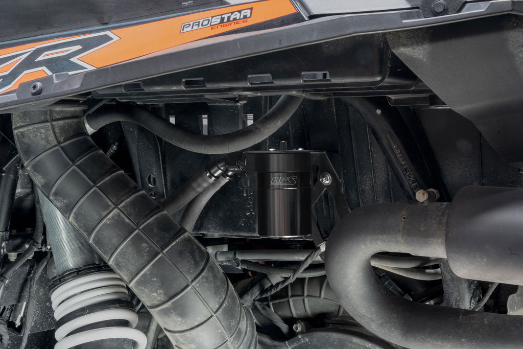 HPS Performance Oil Catch Can Kit 860-023WB, Black - 860-023WB