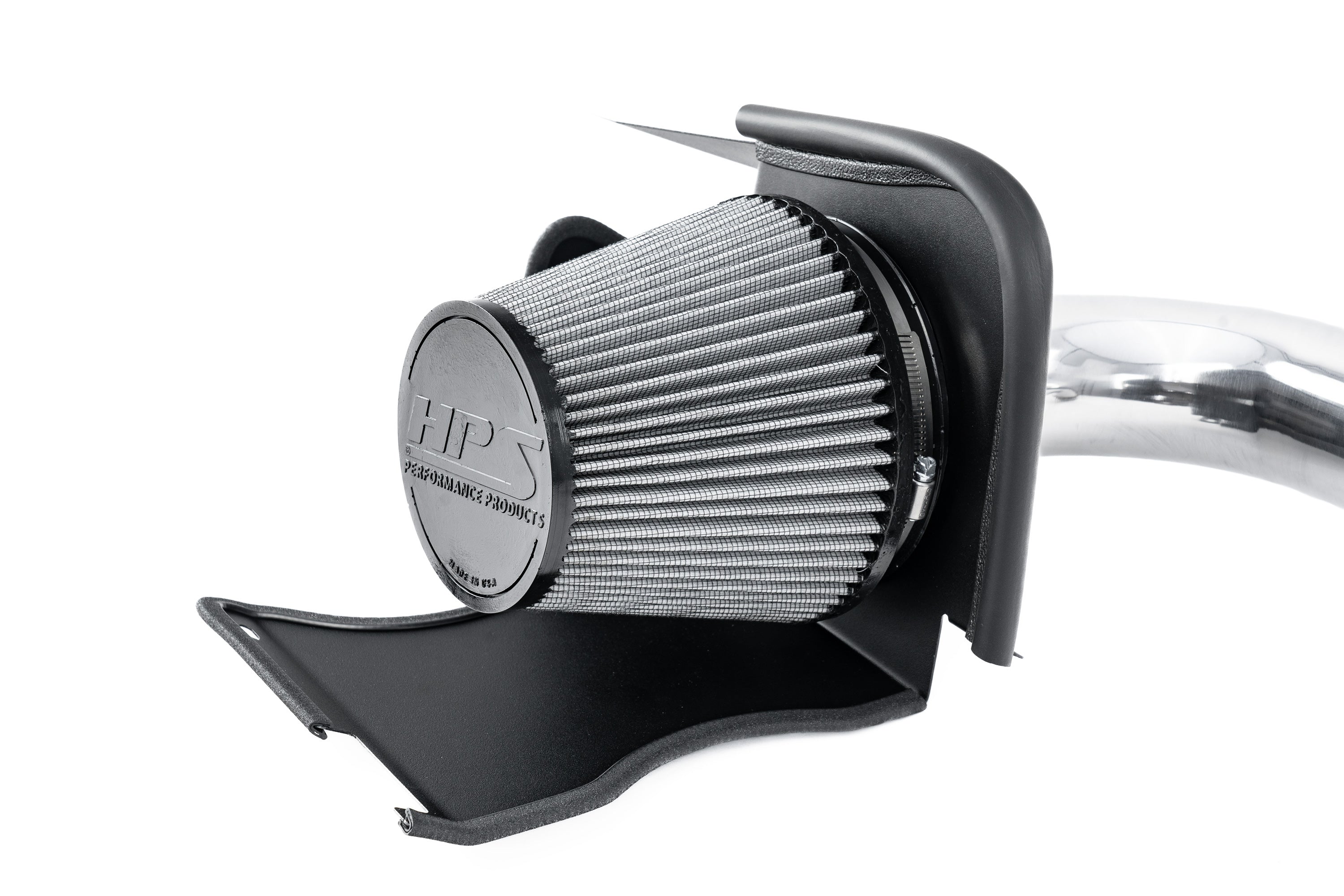 HPS Performance Air Intake Kit With Heat Shield 827-721P Polished - 827-721P