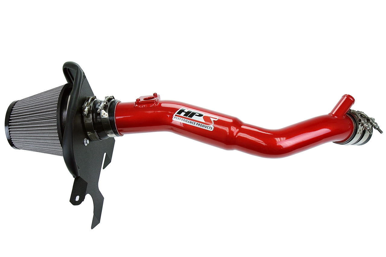 HPS Performance Air Intake Kit With Heat Shield 827-633R Red - 827-633R