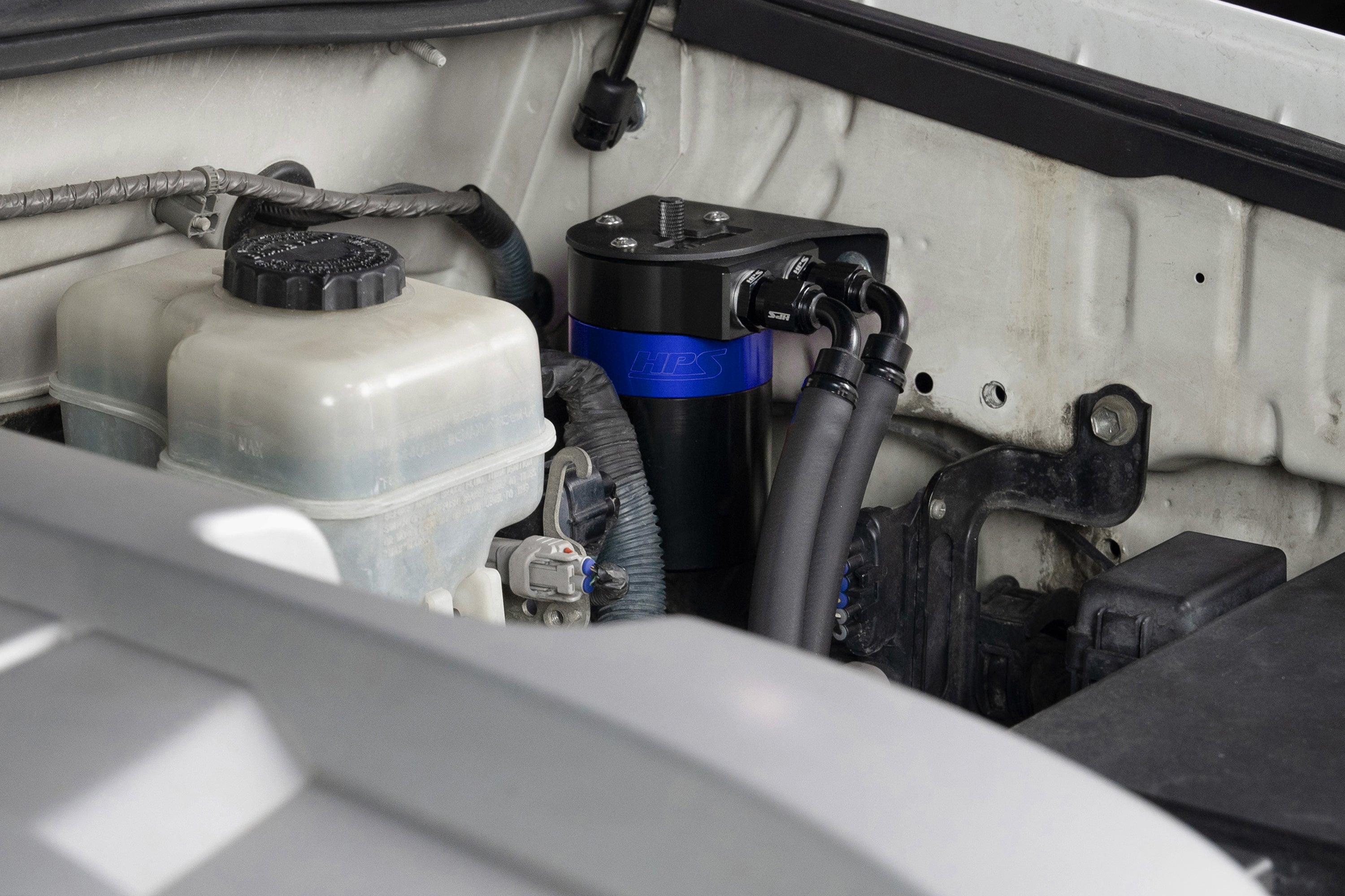 HPS Performance Oil Catch Can Kit 860-019BL, Blue - 860-019BL