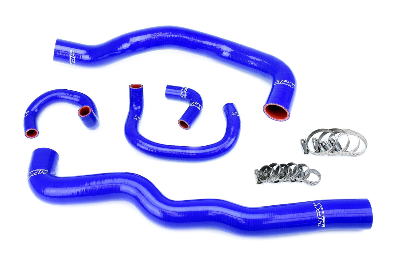 HPS Performance Hps Silicone Radiator And Heater Coolant Hose Kit 57 2082 Blue Blue - 57-2082-BLUE