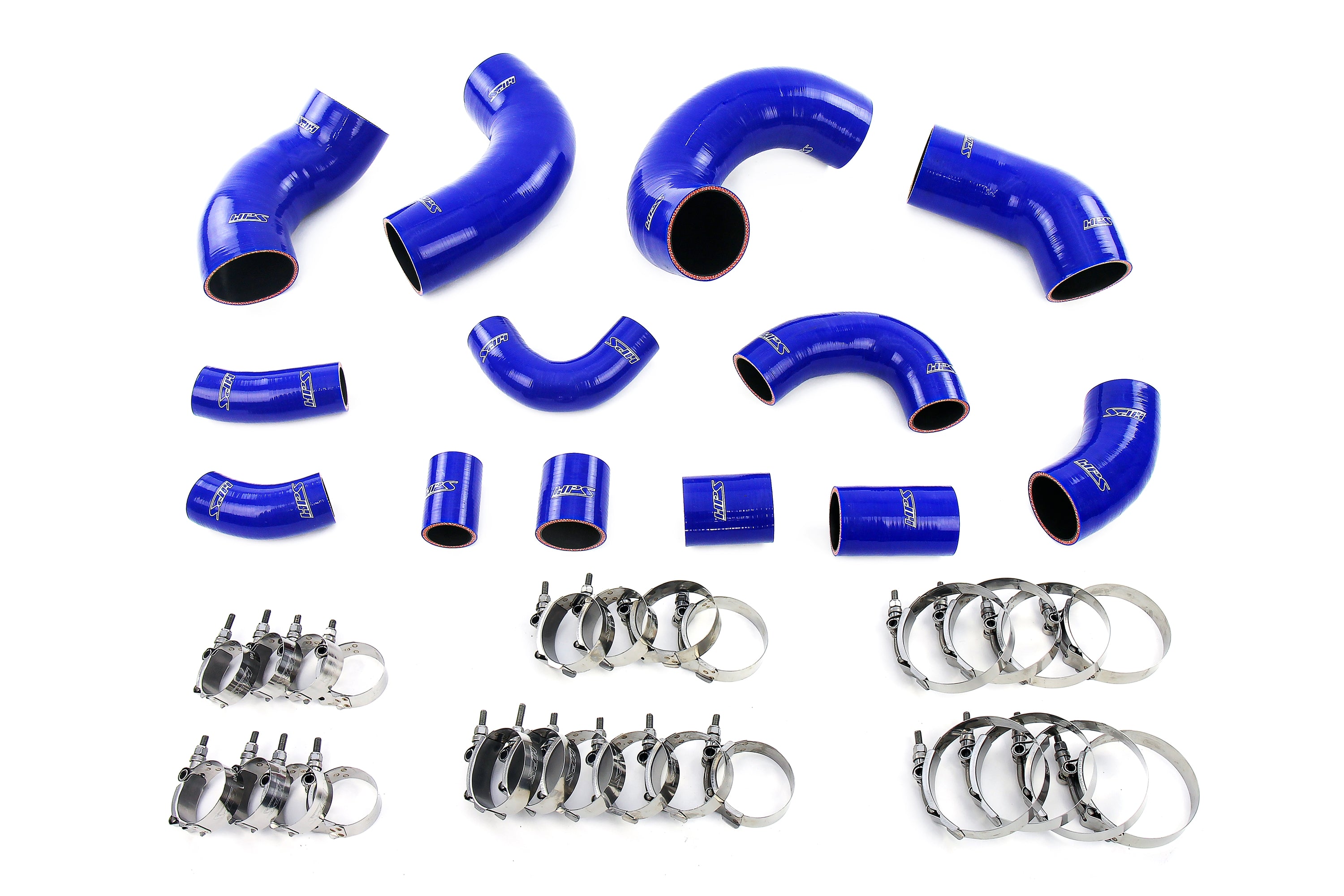 HPS Performance Hps Silicone Intercooler Hose Kit 57 2097 Blue Blue - 57-2097-BLUE