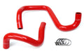 HPS Performance Hps Silicone Radiator Coolant Hose Kit 57 1285 R Red Red - 57-1285R-RED