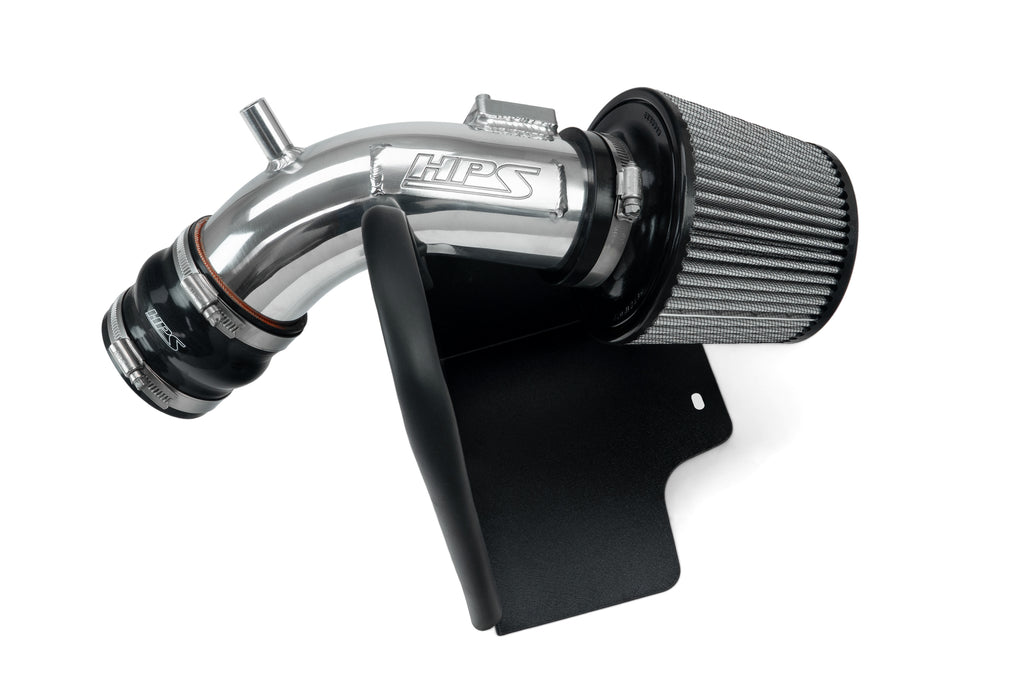 HPS Performance Air Intake Kit With Heat Shield 827-798P Polished - 827-798P