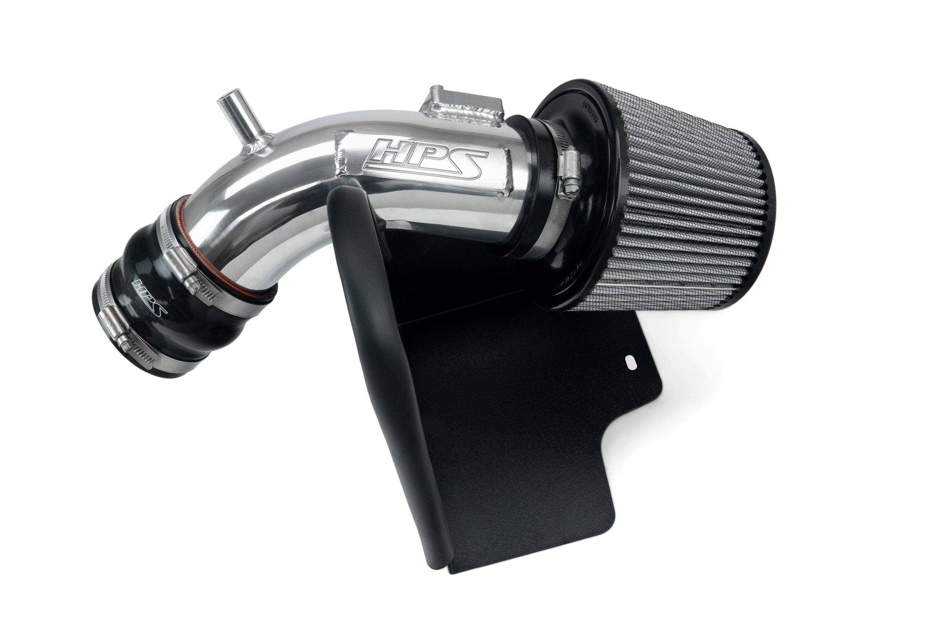 HPS Performance Air Intake Kit With Heat Shield 827-798P Polished - 827-798P
