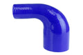 HPS Performance Hps Silicone Elbow Reducing Coupler 90 Degree, 3 1/4"   3 1/2" Id, 5" Legs Htser90 325 350 Blue Blue - HTSER90-325-350-BLUE