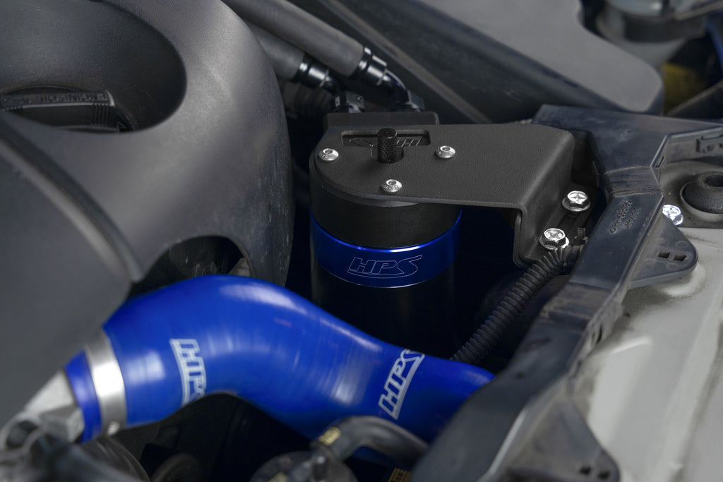 HPS Performance Oil Catch Can Kit 860-025BL Blue - 860-025BL