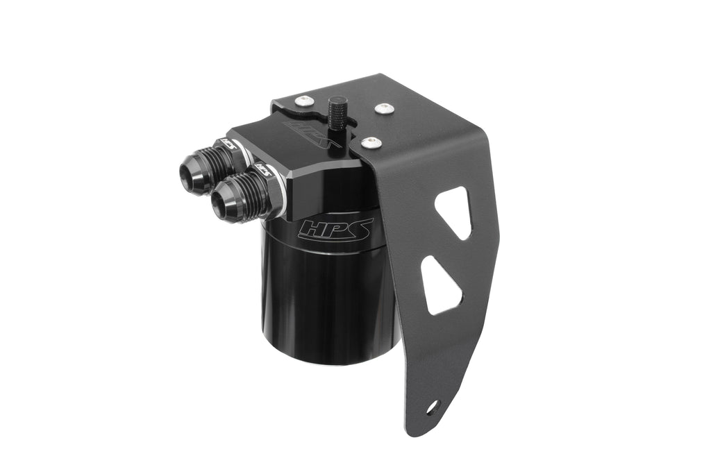 HPS Performance Oil Catch Can Kit 860-024WB Black - 860-024WB