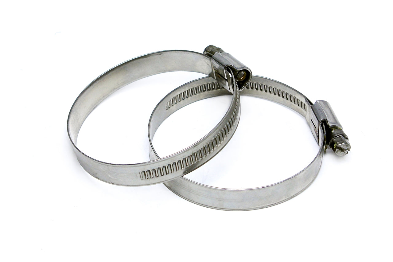 HPS Performance Hps Stainless Steel Embossed Hose Clamp Size #60 3 1/2"   4 5/16" (2 Pieces) Emsc 90 110x2 - EMSC-90-110x2