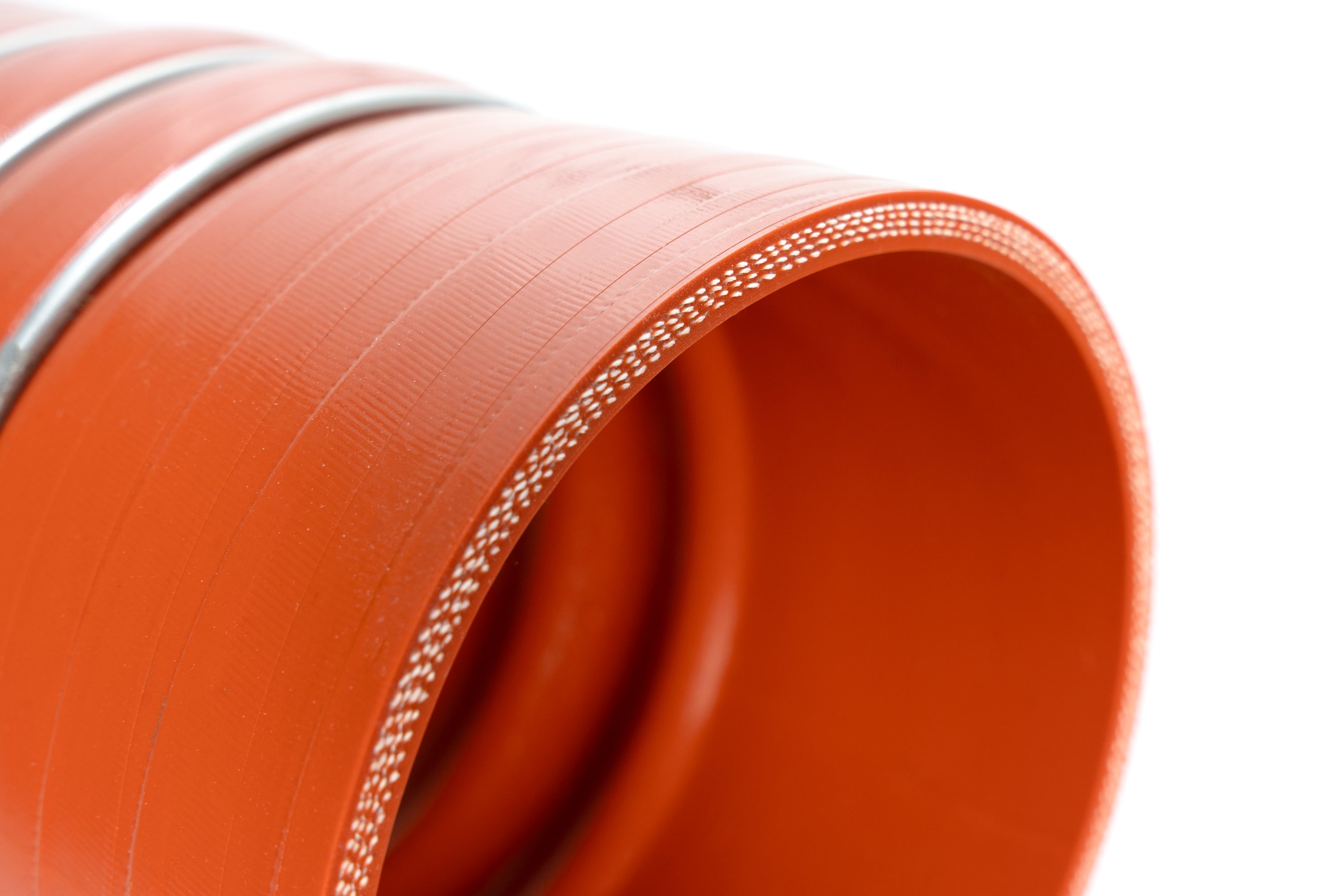 HPS Performance Hps Hot Side Charge Air Cooler Hose 4" Id, 6.5" Length Cac 400 L65 Hot Orange - CAC-400-L65-HOT