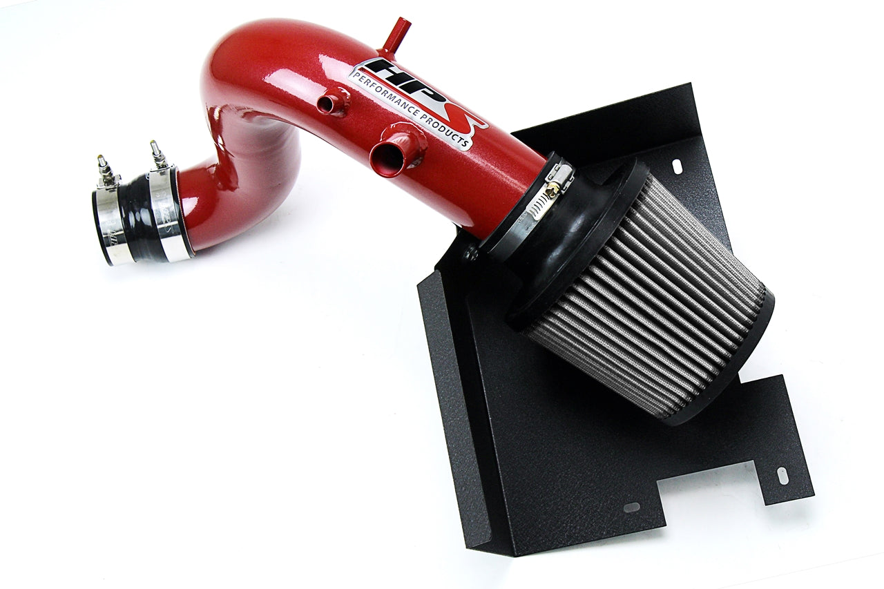 HPS Performance Air Intake Kit With Heat Shield 827-587R Red - 827-587R