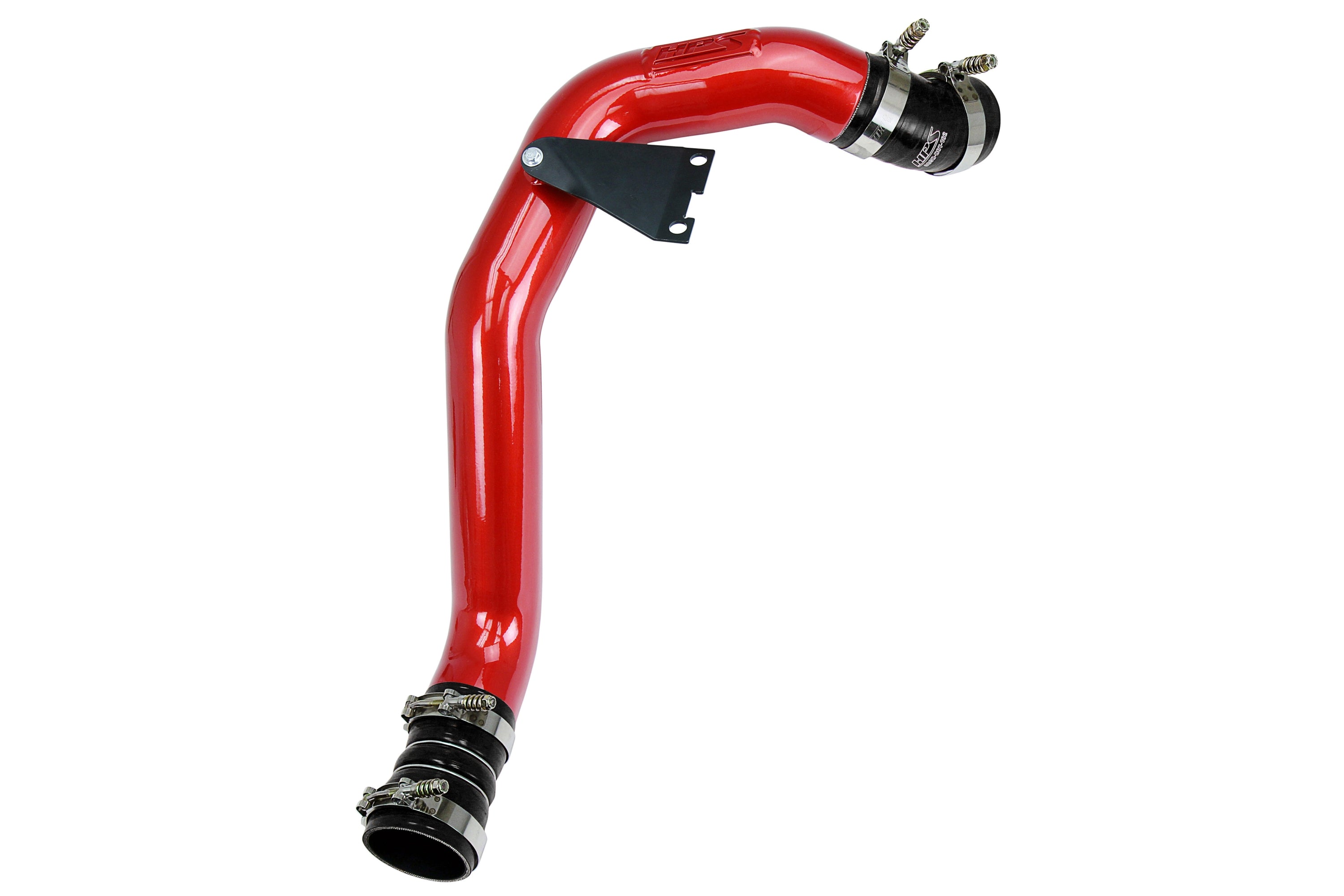 HPS Performance Hot Side Charge Pipe Kit with Black Boots 17-173R Red - 17-173R